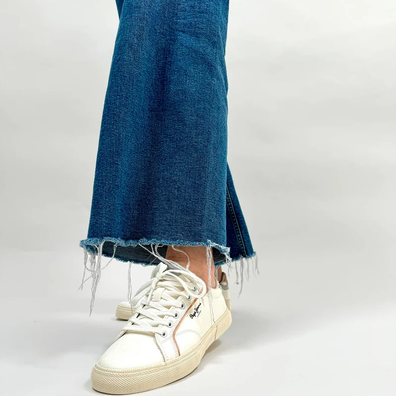 Zapatillas Pepe Jeans Kenton Mix 801 Blanco Plata