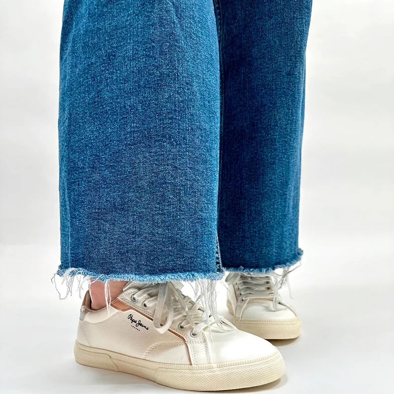 Zapatillas Pepe Jeans Kenton Mix 801 Blanco Plata