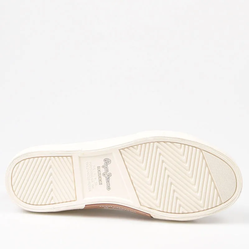 Zapatillas Pepe Jeans Kenton Mix 801 Blanco Plata