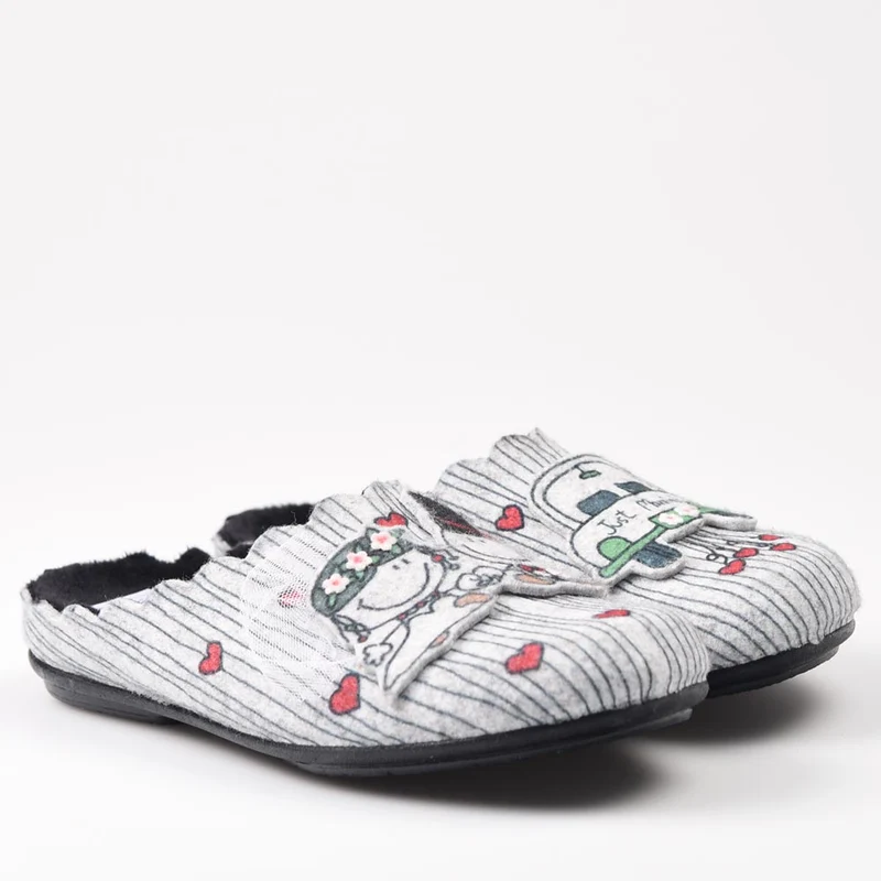 Zapatillas de Casa Marpen Slippers Recién Casados 304IV23 Gris