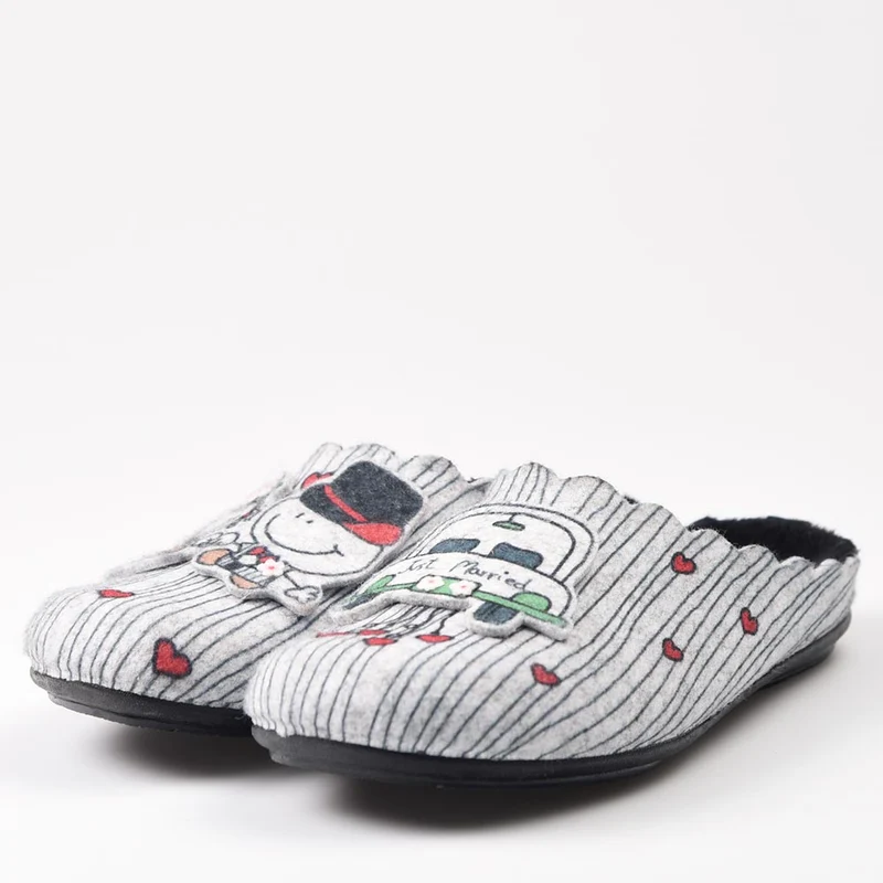 Zapatillas de Casa Marpen Slippers Recién Casados 304IV23 Gris