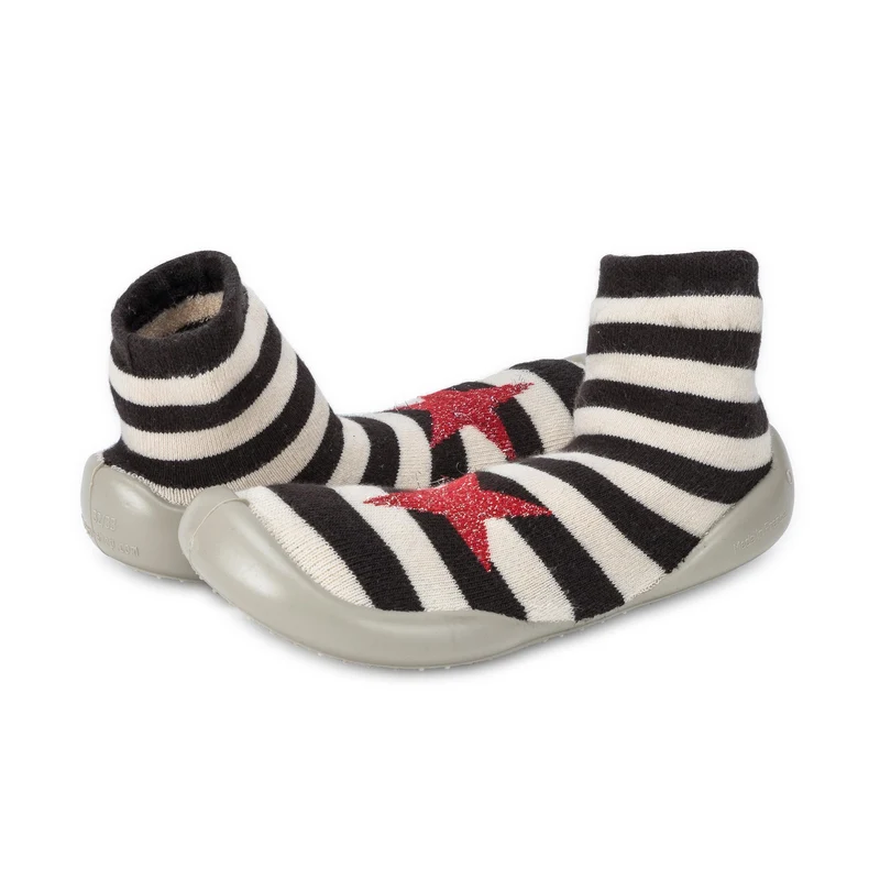 Zapatilla casa blanco/negro 151A Collégien