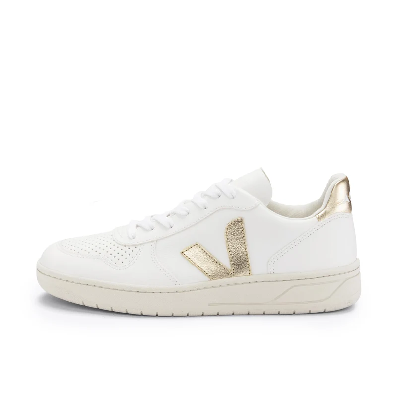 Deportiva blanco/oro V10 Veja