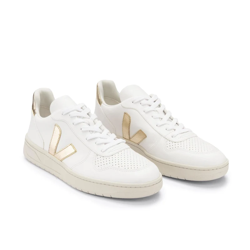 Deportiva blanco/oro V10 Veja