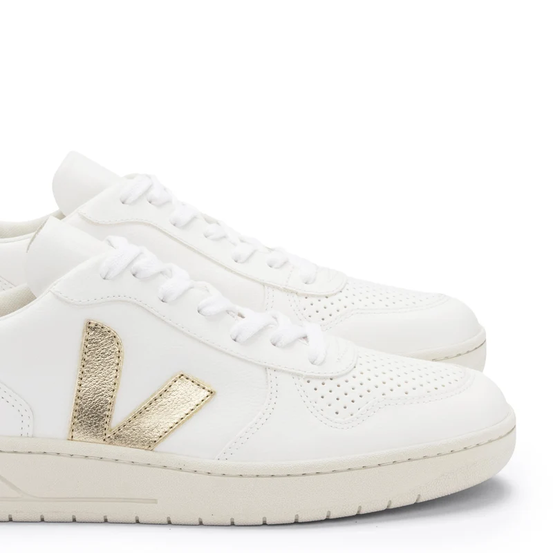 Deportiva blanco/oro V10 Veja