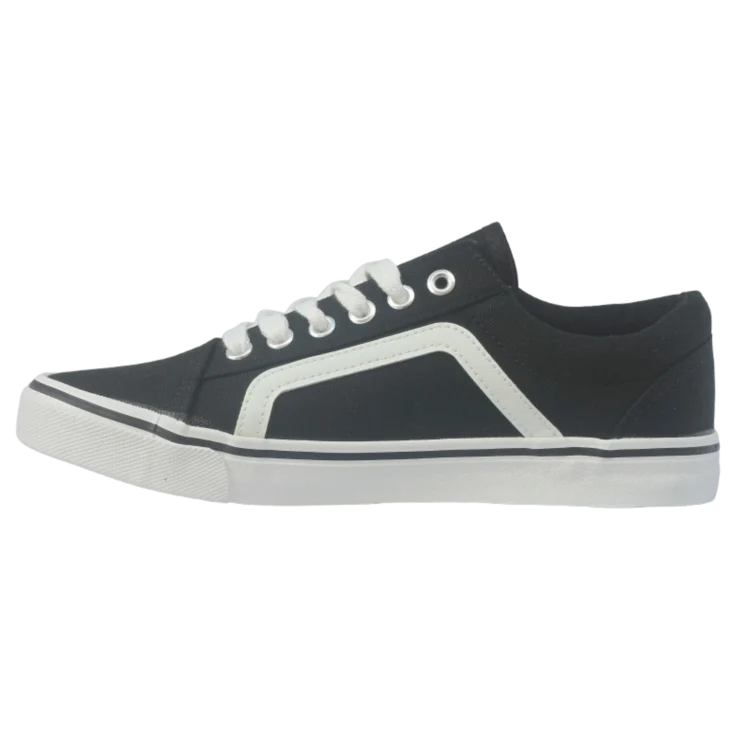 MUJER DEPORTIVA SUEDE NEGRO LONA