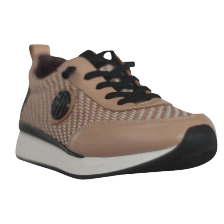 MUJER DEPORTIVA PIEL VAINITY ESPIGA BEIG