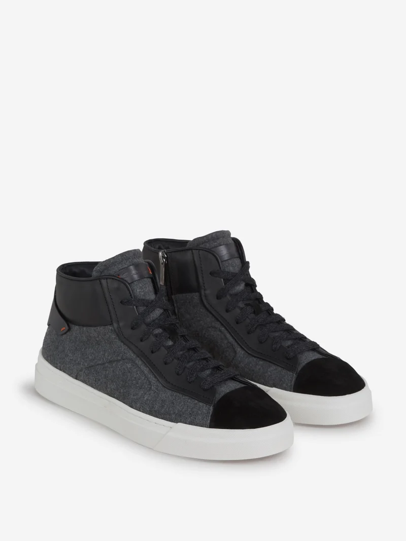 Sneakers Punto Y Piel