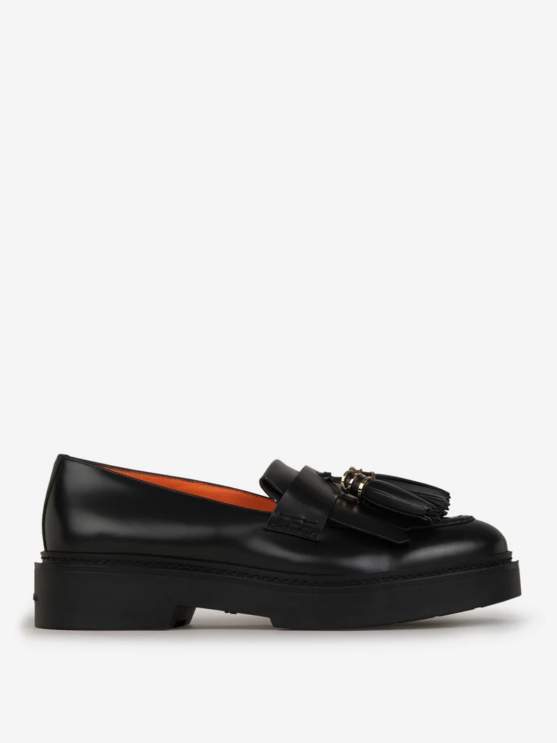 Mocasines Borlas Piel