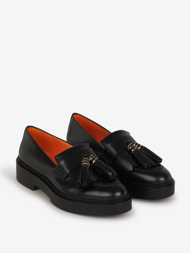 Mocasines Borlas Piel