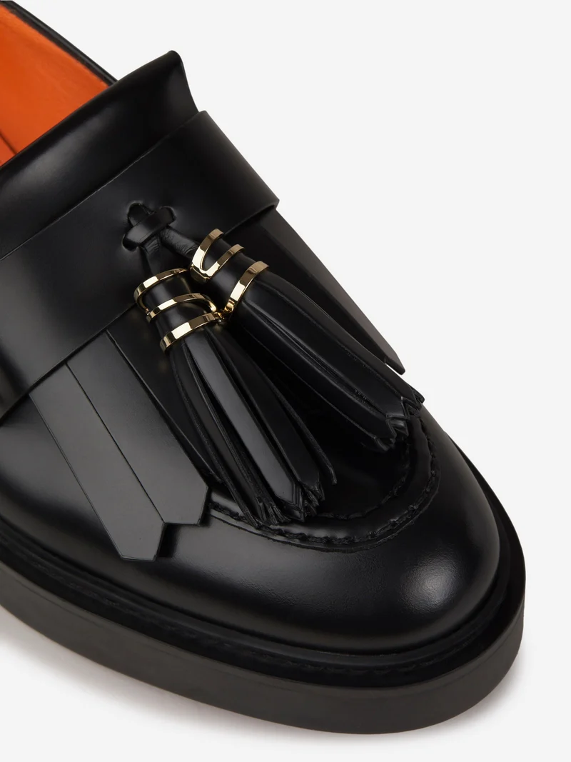 Mocasines Borlas Piel