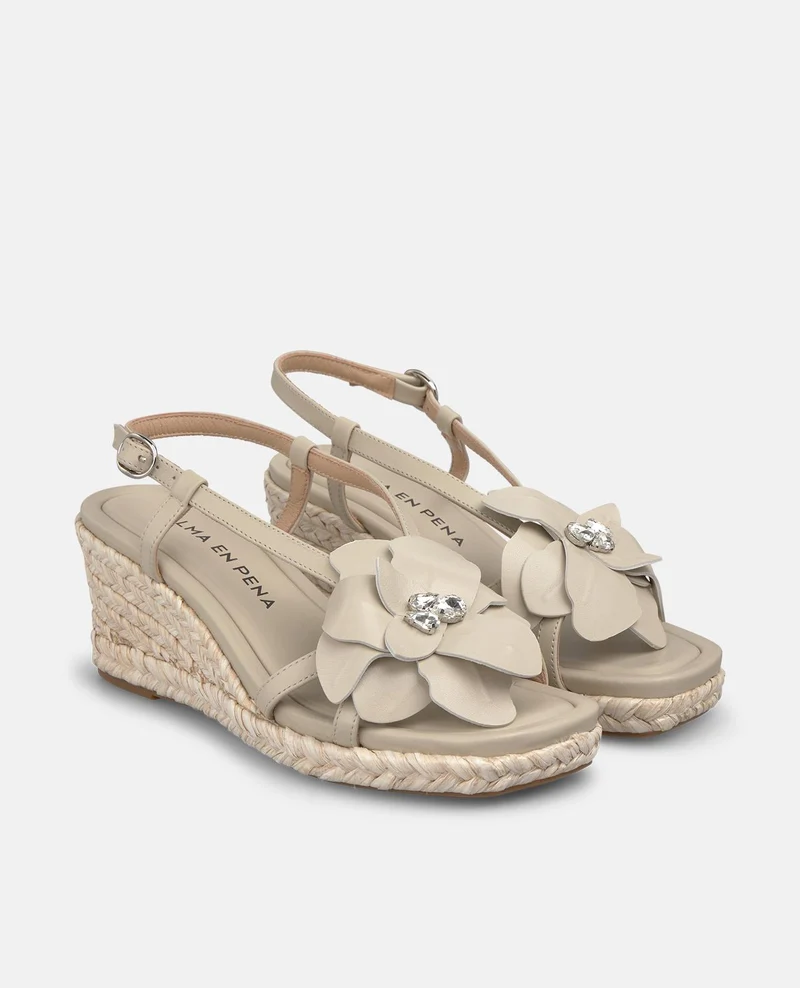 SANDALIA NAPA FLOR