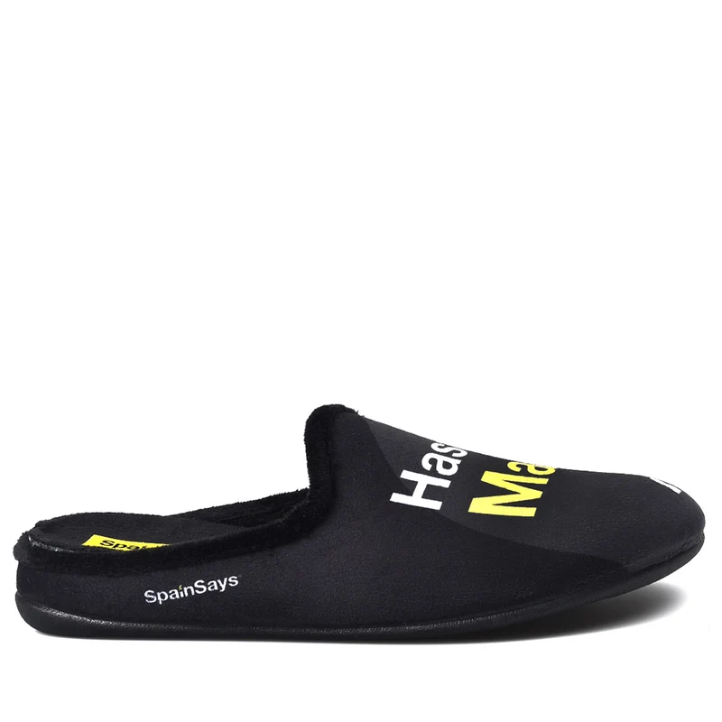 Zapatillas de Casa Marpen Slippers Hasta Luego Mari Carmen CSP2 Negro