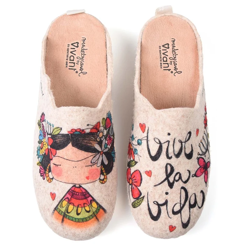 Zapatillas de Casa Vivant Vida 212660 Beig