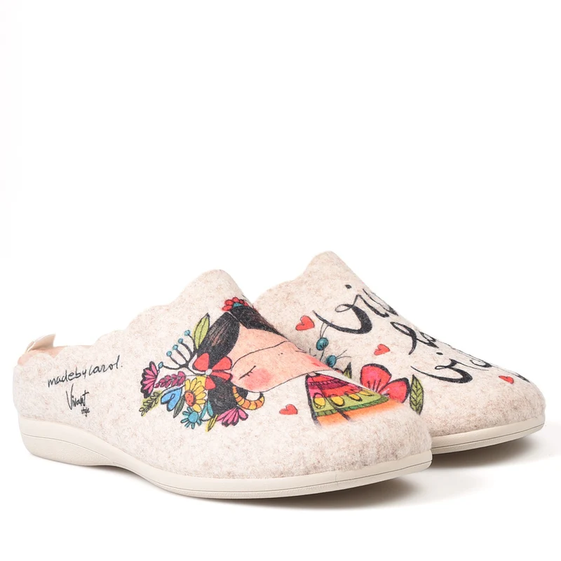 Zapatillas de Casa Vivant Vida 212660 Beig