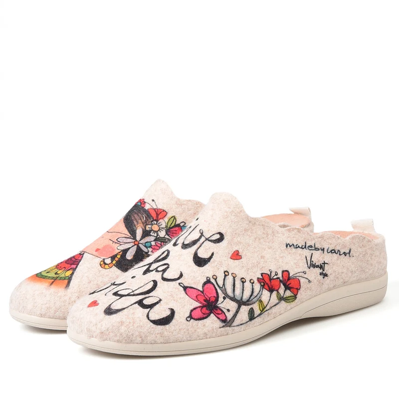 Zapatillas de Casa Vivant Vida 212660 Beig
