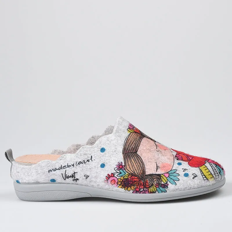 Zapatillas de Casa Vivant Confía 212645 Gris