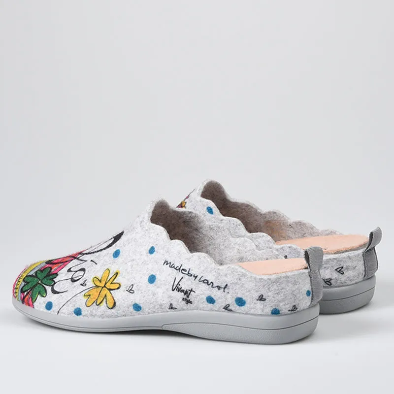 Zapatillas de Casa Vivant Confía 212645 Gris