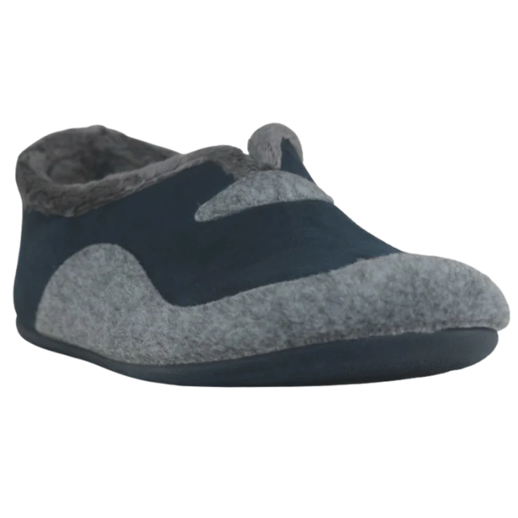 HOMBRE ZAPATILLAS DE ESTAR POR CASA CERRADA AITANA MARINO-GRIS