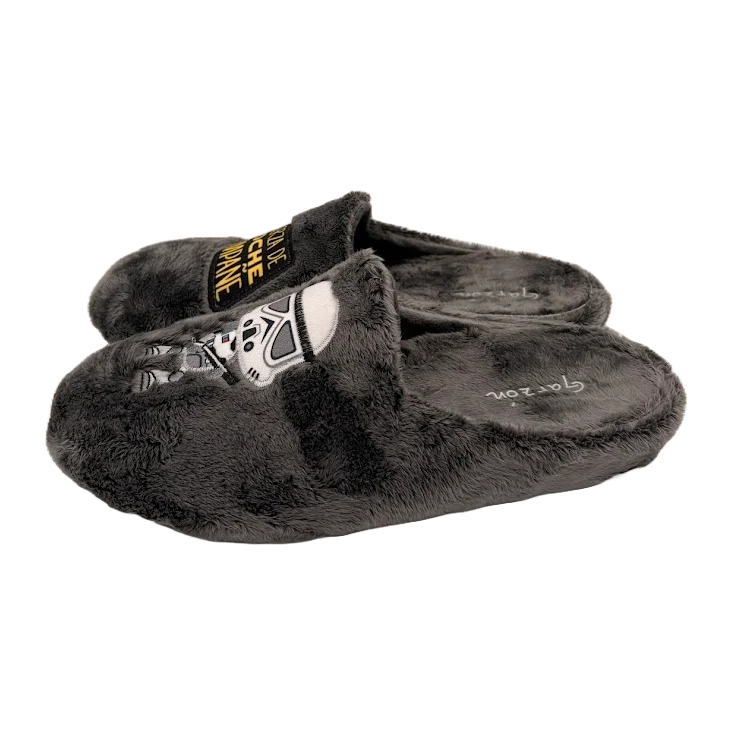 HOMBRE ZAPATILLAS DE ESTAR POR CASA MONTLIS (B. FRASE / ROBOT) GRIS OSC.