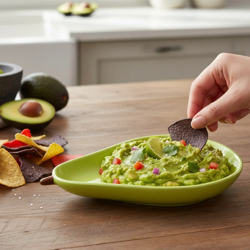 Miomu Plato para Dip, Aguacate Fiestero
