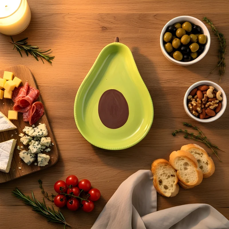 Miomu Plato para Dip, Aguacate Fiestero