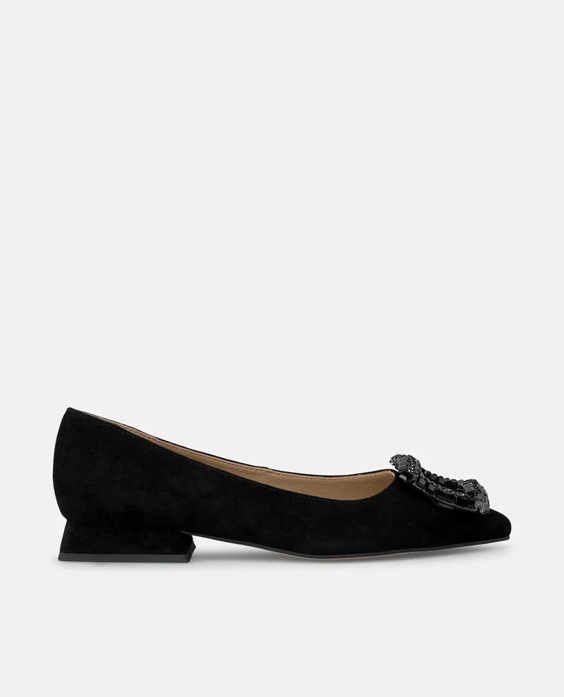 ZAPATO PLANO ADORNO CUADRADO