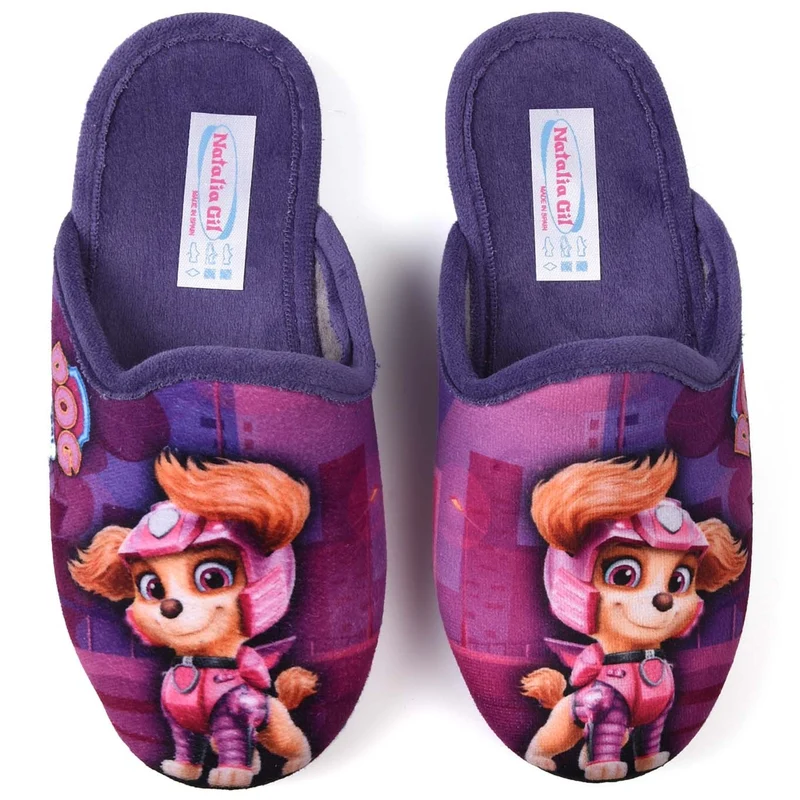 Zapatillas de Casa Natalia Gil Dog Patrol 7026 Morado