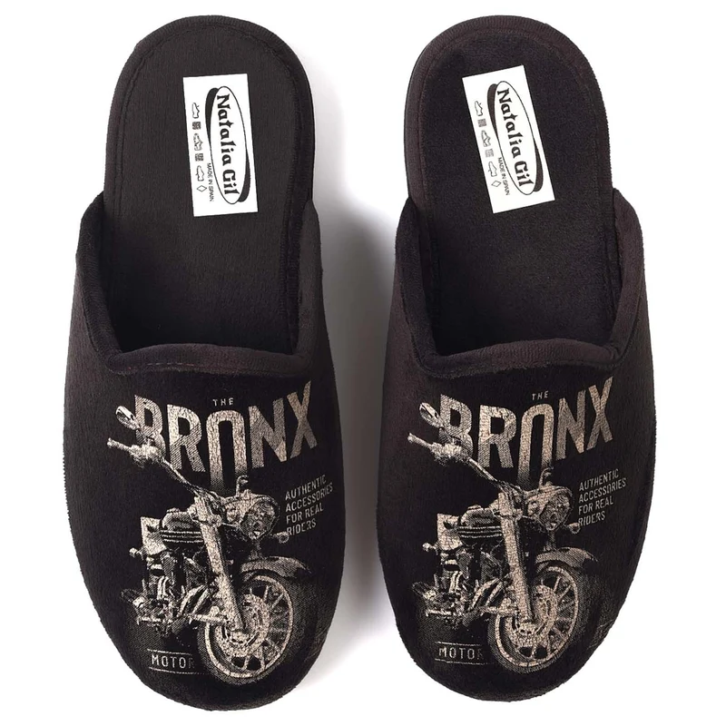 Zapatillas de Casa Natalia Gil Moto 6068 Marrón