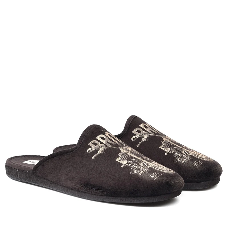Zapatillas de Casa Natalia Gil Moto 6068 Marrón
