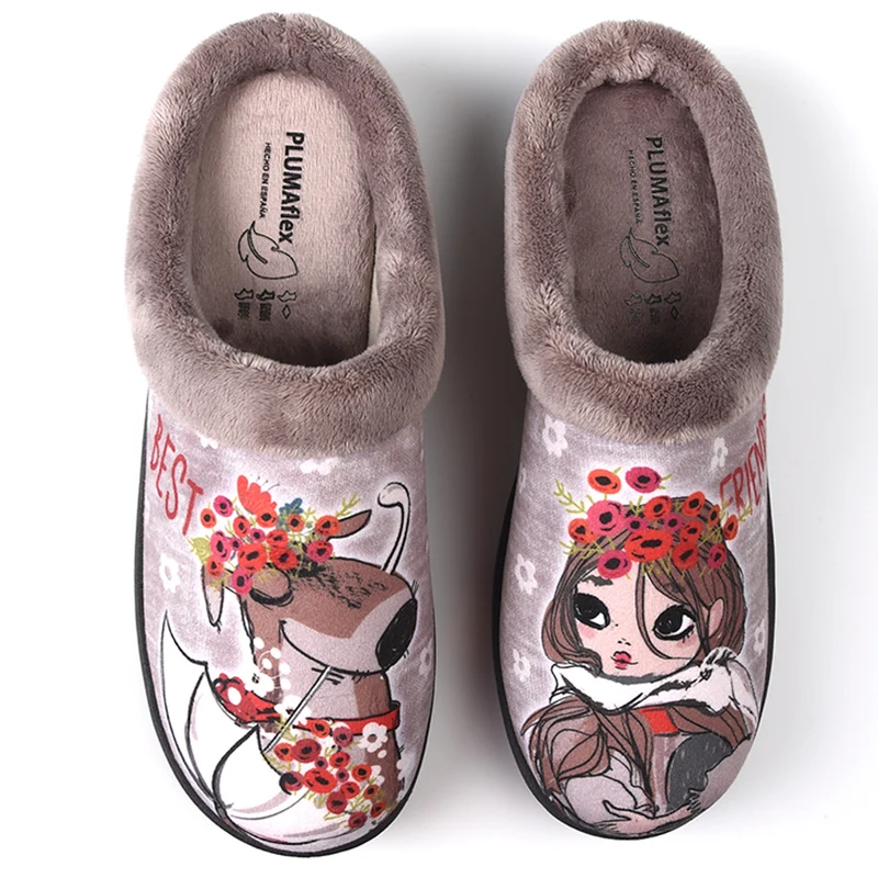 Zapatillas de Casa Roal Perro Chica 12213 Taupe