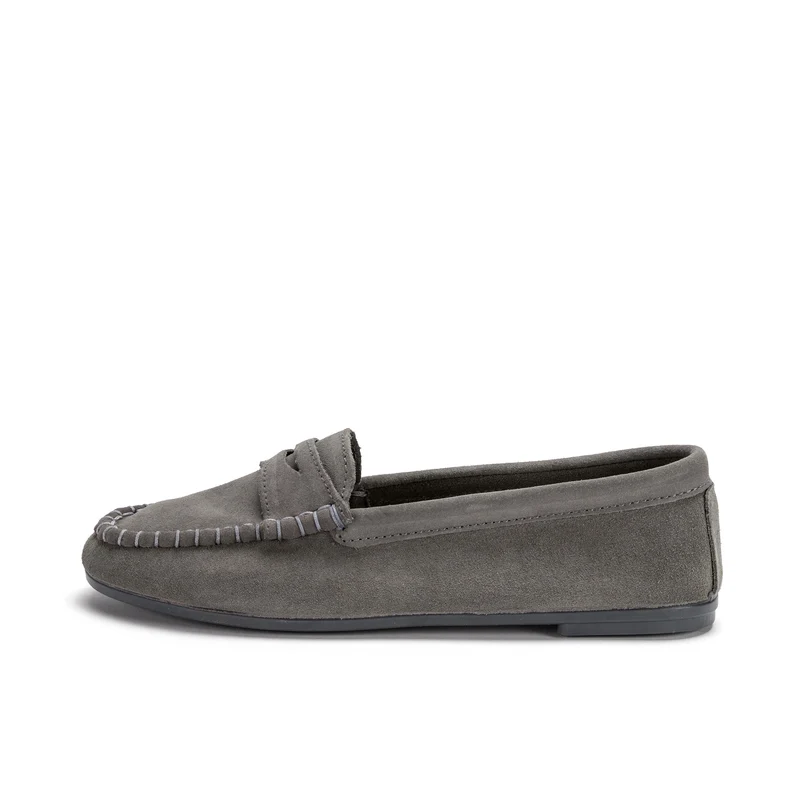 Zapatilla casa serraje gris 75471 Norteñas