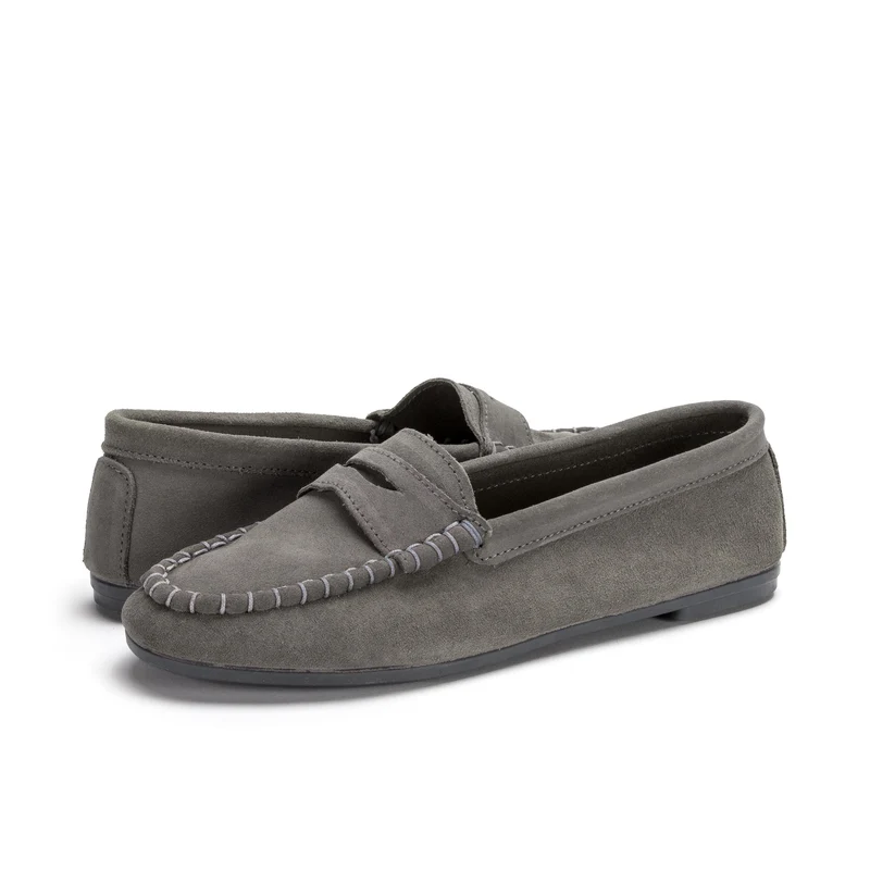 Zapatilla casa serraje gris 75471 Norteñas