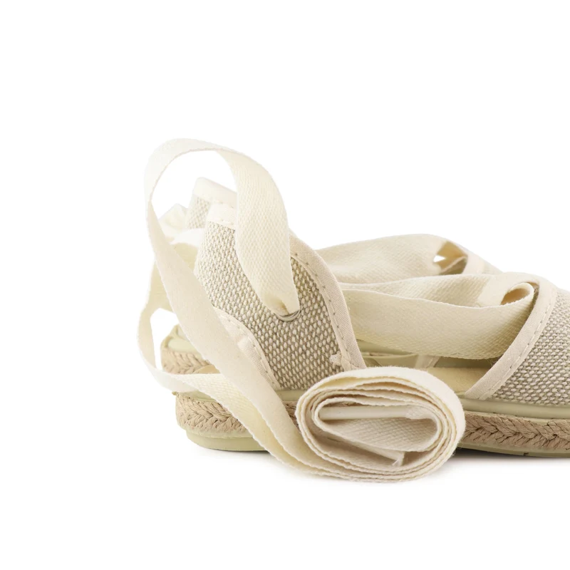 Alpargata lino beige 1066LC Pepa & Cris