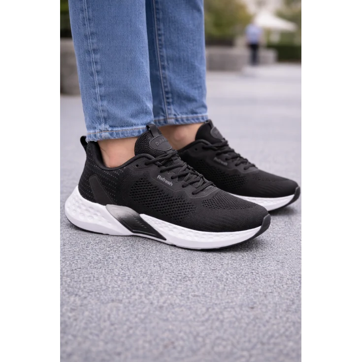 MUJER DEPORTIVA ZAPATO TEXTIL NEGRO
