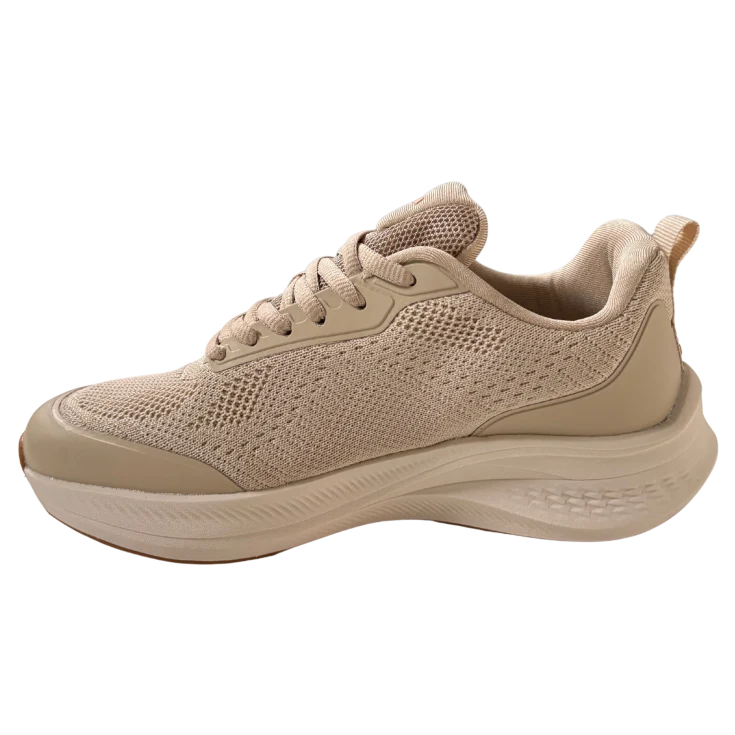 MUJER DEPORTIVA ZAPATO TEXTIL BEIGE