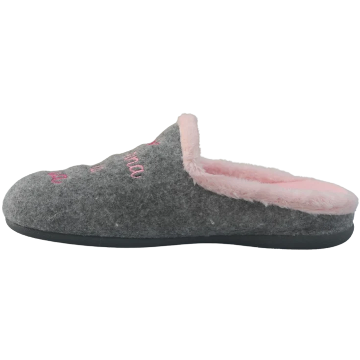 MUJER ZAPATILLAS DE ESTAR POR CASA ALIZA PICOS GRIS