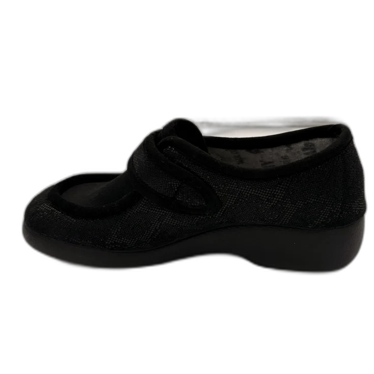 HOMBRE ZAPATILLAS DE ESTAR POR CASA MONET NEGRO