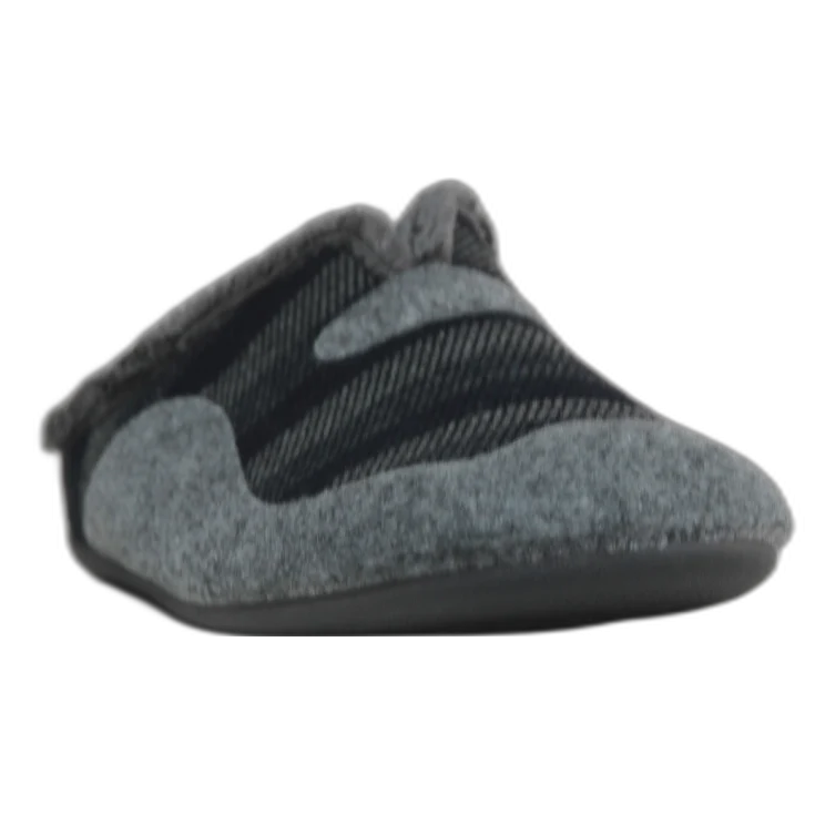 HOMBRE ZAPATILLAS DE ESTAR POR CASA BLAZON MARINO-GRIS
