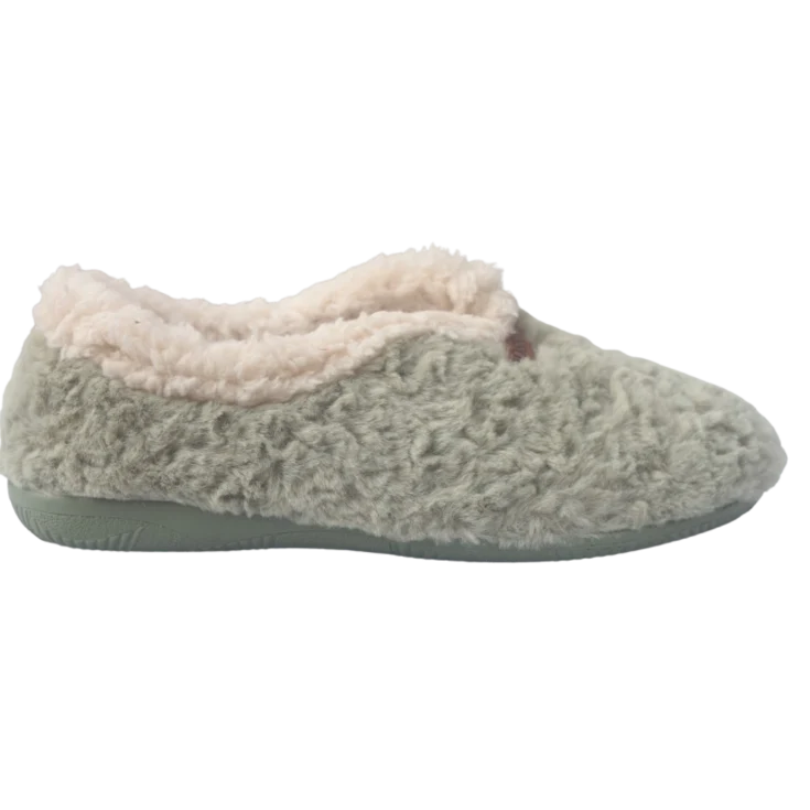 MUJER ZAPATILLAS DE ESTAR POR CASA 24306 NUBES KAKI
