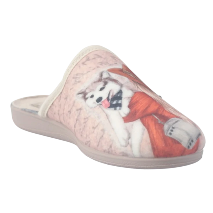 MUJER ZAPATILLAS DE ESTAR POR CASA 24501F3 SUAPEL CRUDO