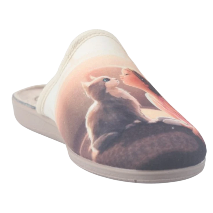MUJER ZAPATILLAS DE ESTAR POR CASA 24501F4 SUAPEL BEIG