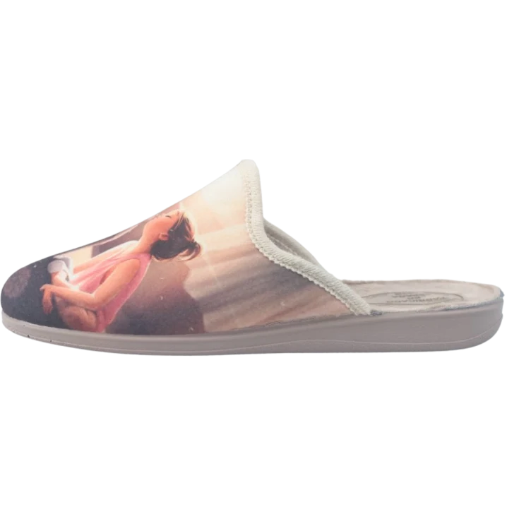 MUJER ZAPATILLAS DE ESTAR POR CASA 24501F4 SUAPEL BEIG