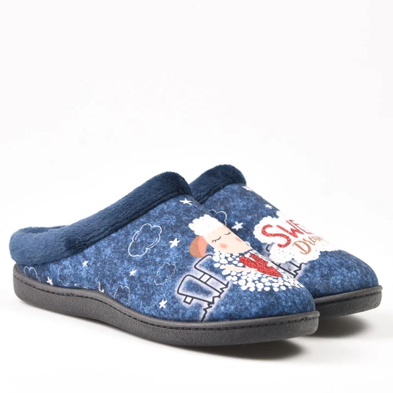 Zapatillas de Casa Plumaflex Oveja 12213 Azul