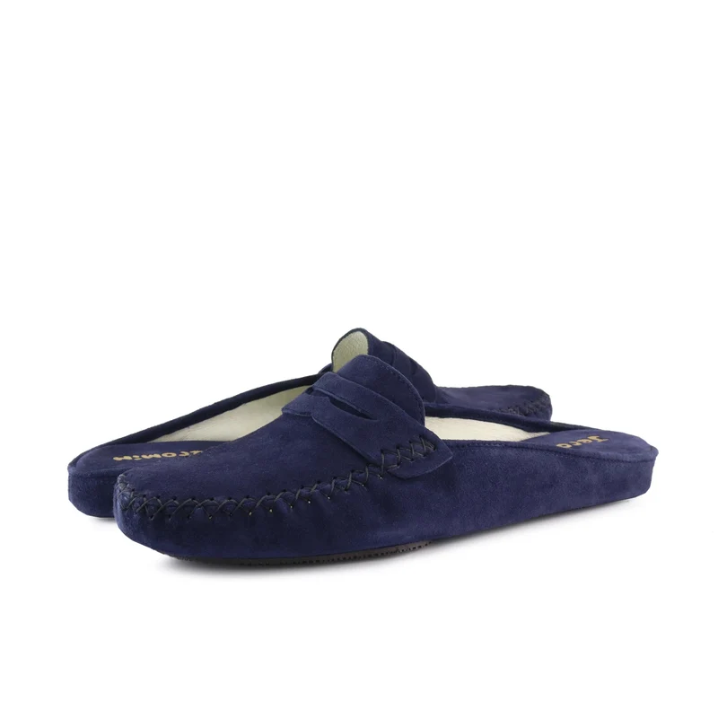 Zapatilla casa serraje azul 869 Jeromín