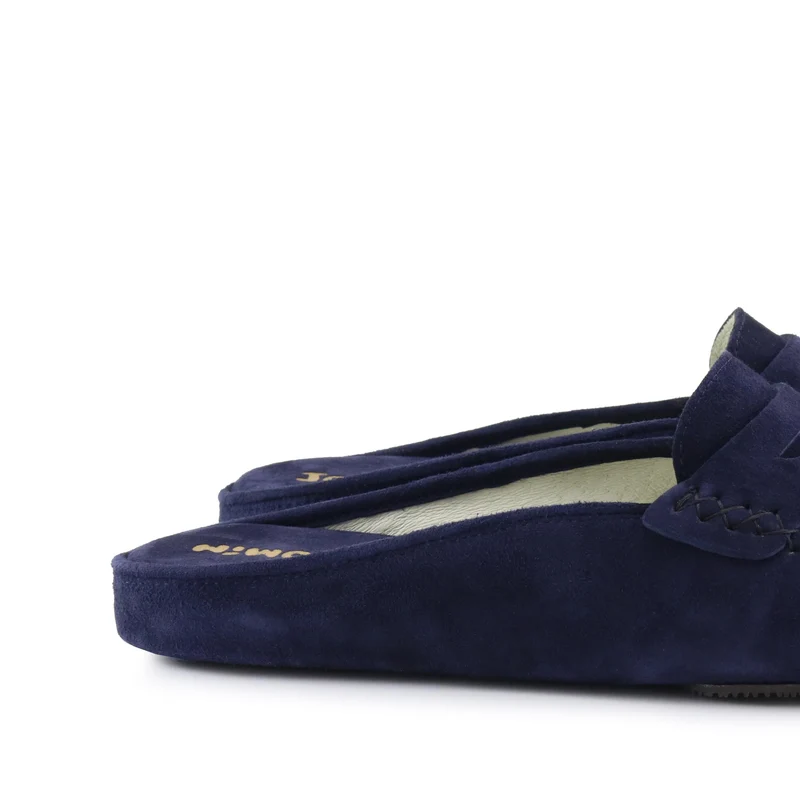 Zapatilla casa serraje azul 869 Jeromín