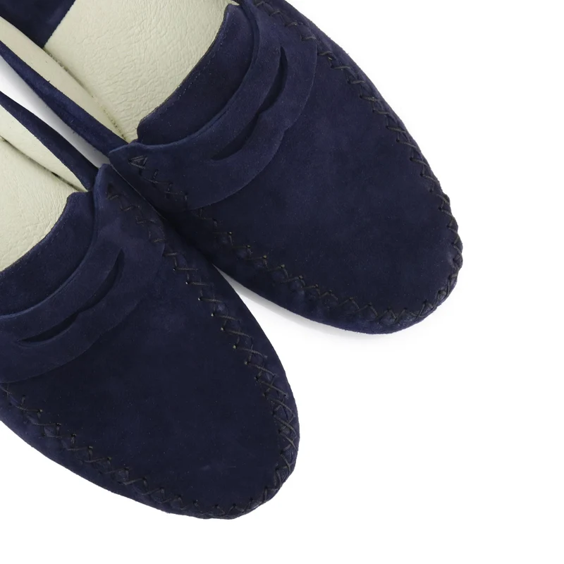 Zapatilla casa serraje azul 869 Jeromín