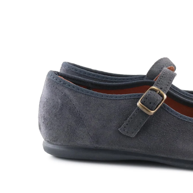 Mercedita serraje gris 9030RIB Pepa & Cris