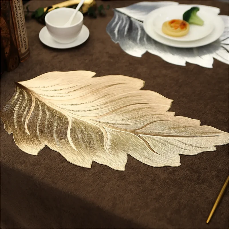 Miomu Individual de Mesa Moderno, Diseño Hoja