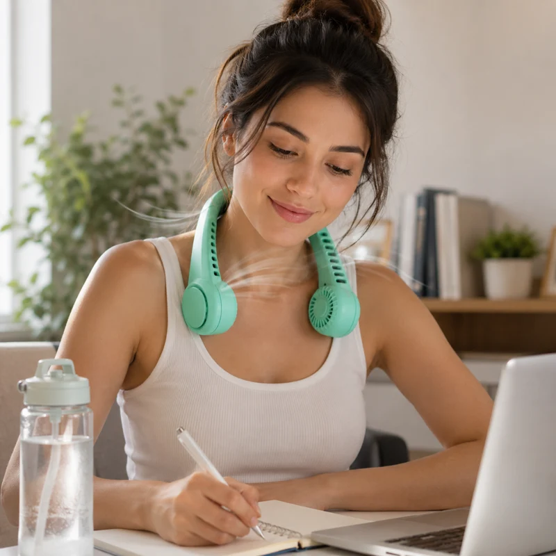 Miomu Ventilador Portátil Para Cuello, Chillband